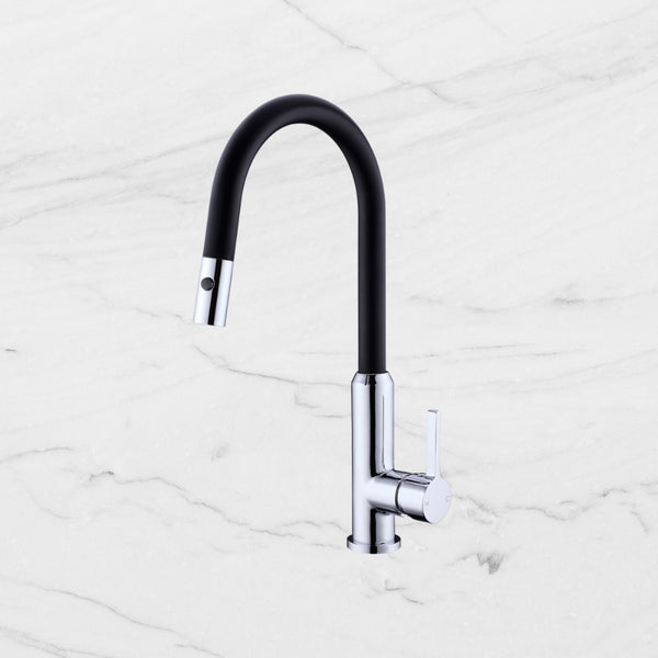 Nero Pearl Pull Out Sink Mixer With Veggie Spray Function Matte Black