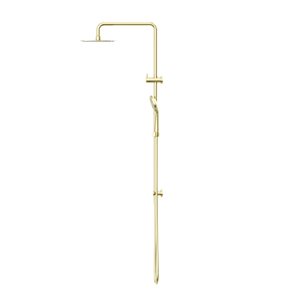 Nero Round Project Twin Shower Brushed Gold