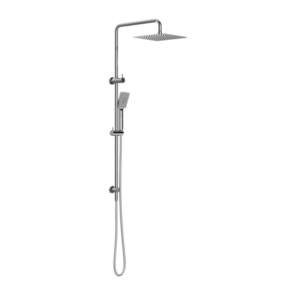 Nero Square Project Twin Shower Chrome