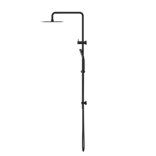 Nero Square Project Twin Shower Matte Black