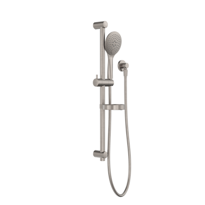Nero Round Project Rail Shower Brushed Nickel