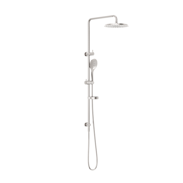 Nero Project Twin Shower Set Brushed Nickel