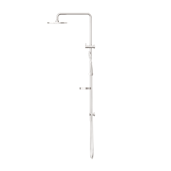 Nero Project Twin Shower Set Brushed Nickel
