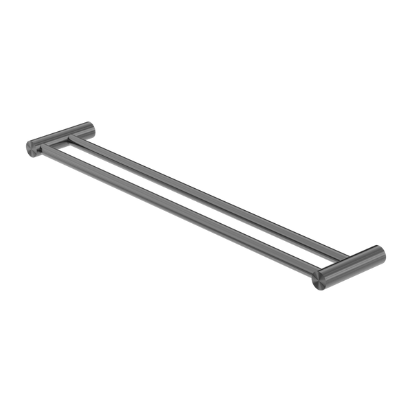 Nero New Mecca Double Towel Rail 600mm Gun Metal