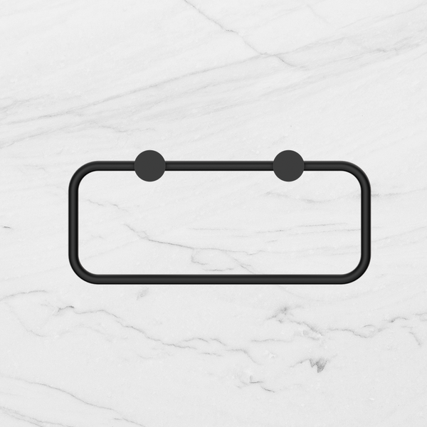 Nero New Mecca Towel Ring Matte Black