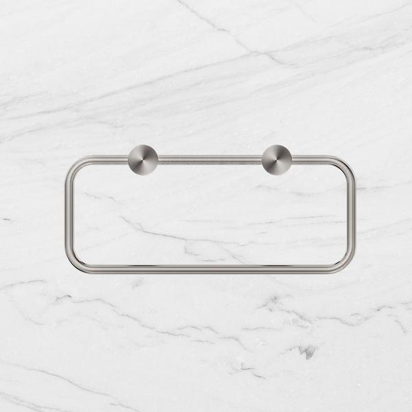 Nero New Mecca Towel Ring Brushed Nickel