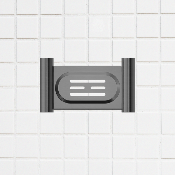 Nero New Mecca Soap Dish Holder Brushed Gunmetal