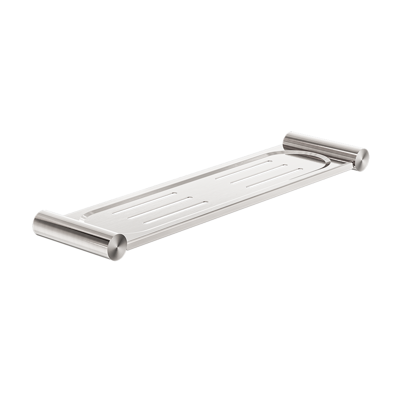 New Mecca Metal Shower Shelf Brushed Nickel