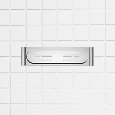 New Mecca Metal Shower Shelf Chrome