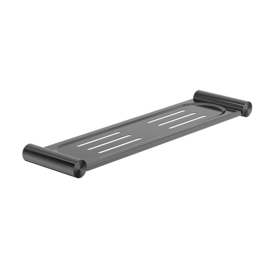 New Mecca Metal Shower Shelf Brushed Gunmetal