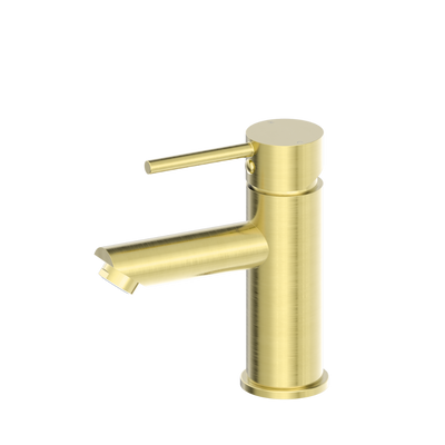 Nero Dolce Basin Mixer Straight Spout Brushed Gold
