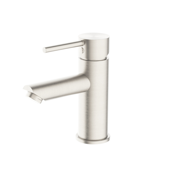 Nero Dolce Basin Mixer Straight Spout Brushed Nickel