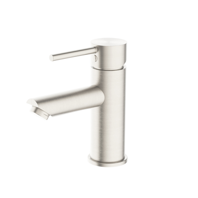 Nero Dolce Basin Mixer Straight Spout Brushed Nickel