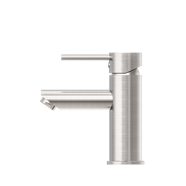 Nero Dolce Basin Mixer Straight Spout Brushed Nickel
