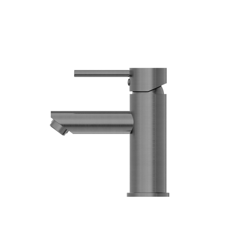 Dolce Basin Mixer Straight Spout Brushed Gunmetal