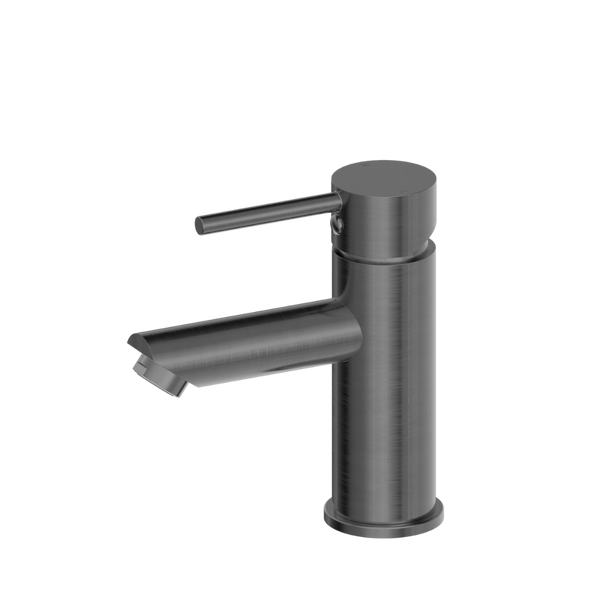 Nero Dolce Basin Mixer Straight Spout Brushed Gunmetal