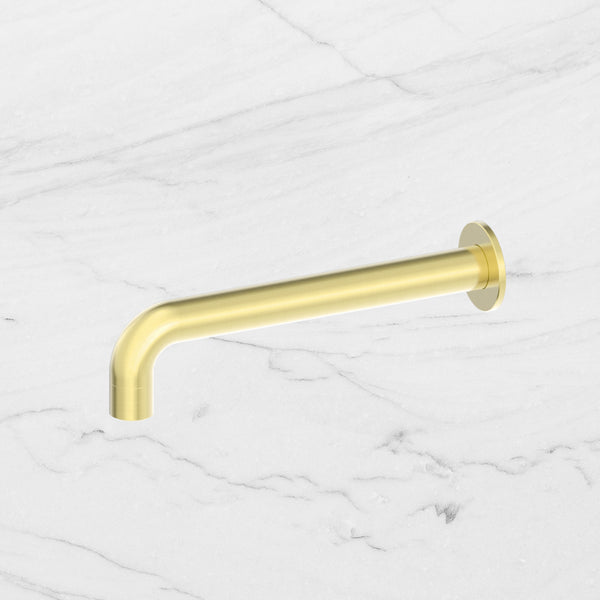 Nero Dolce Basin Bath Spout Only 215mm Brushed Gold