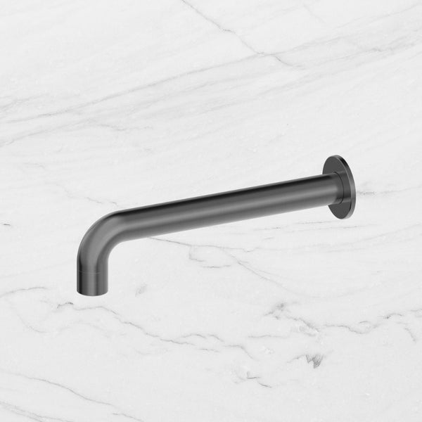 Nero Dolce Basin Bath Spout Only 215mm Brushed Gunmetal