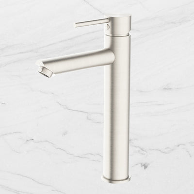 Dolce Tall Basin Mixer Brushed Nickel