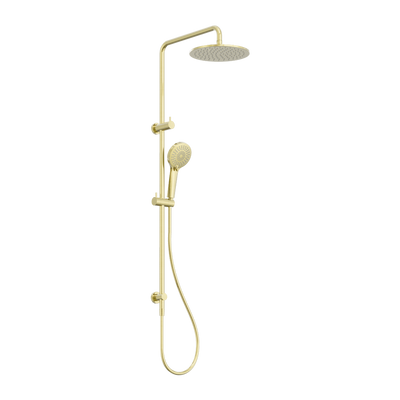 Nero Round Twin Shower Brushed Gold