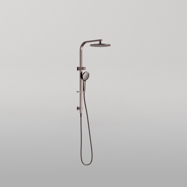 Nero Bianca Twin Shower Brushed Bronze