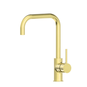 Dolce Square Kitchen Mixer Brushed Gold
