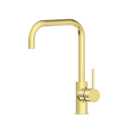 Dolce Square Kitchen Mixer Brushed Gold