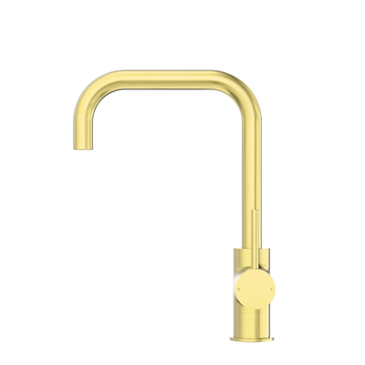 Dolce Square Kitchen Mixer Brushed Gold