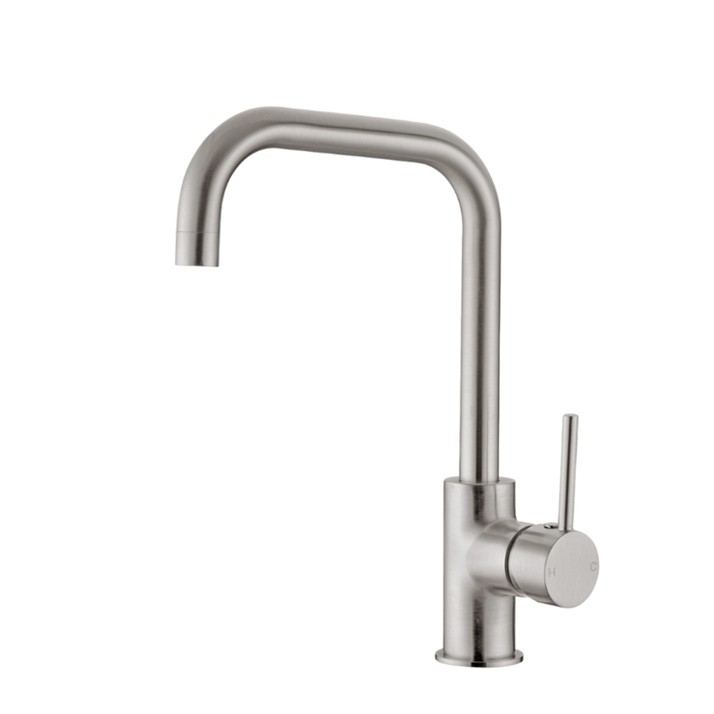Dolce Square Kitchen Mixer Brushed Nickel