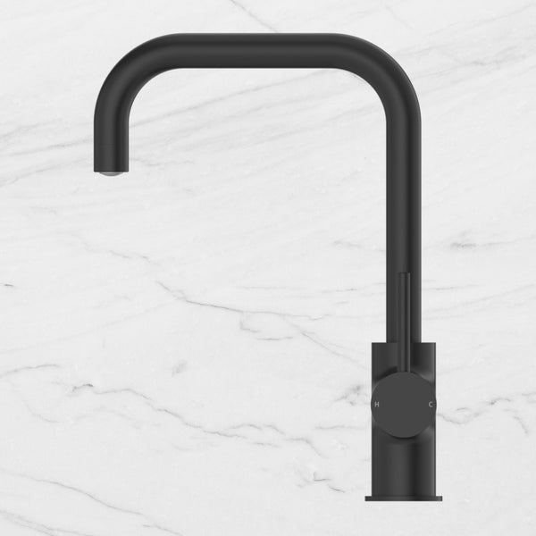 Nero Dolce Square Kitchen Mixer Matte Black