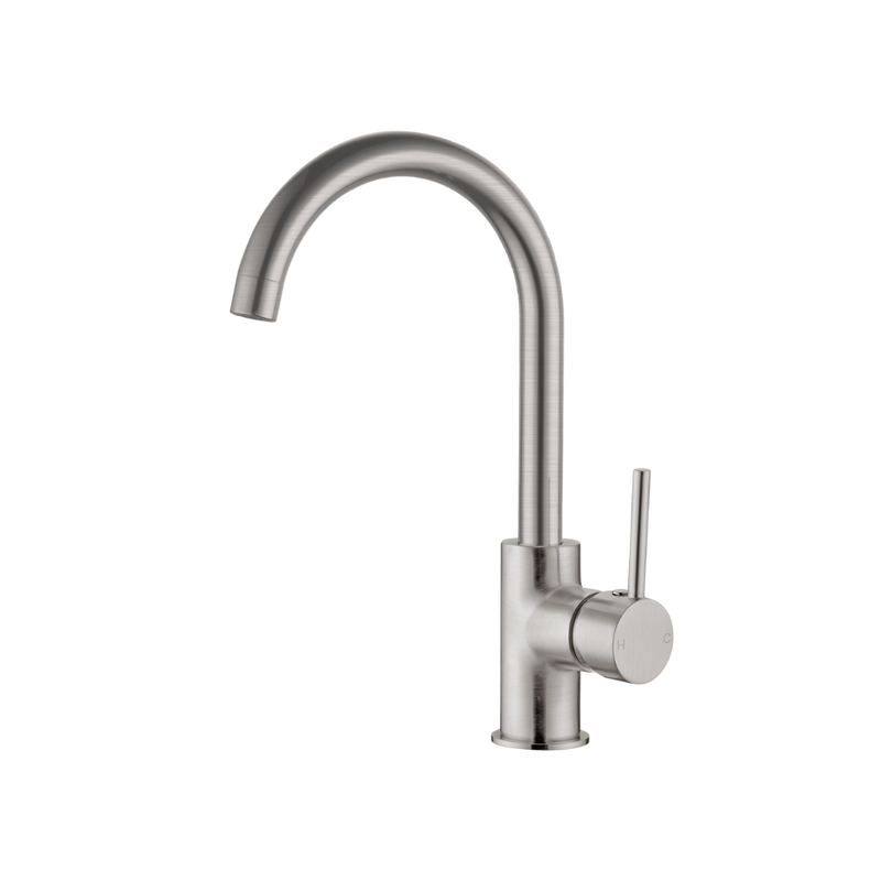 Dolce Kitchen Mixer Gooseneck Brushed Nickel