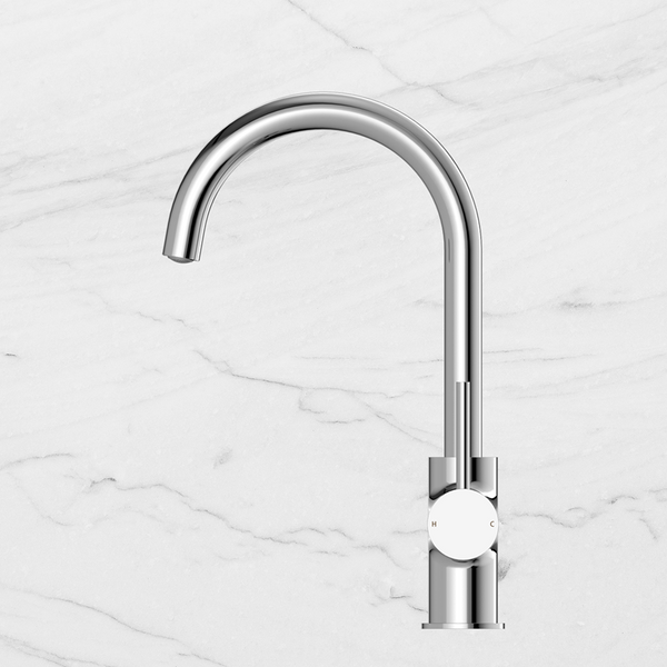 Nero Dolce Kitchen Mixer Gooseneck Chrome