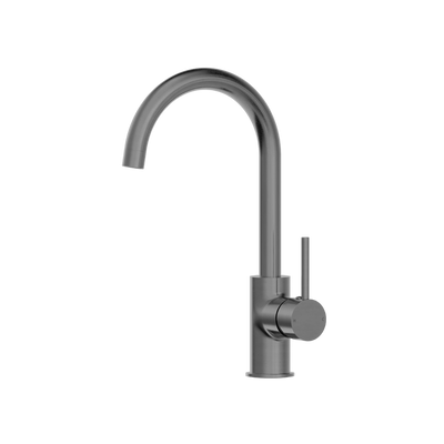 Nero Dolce Kitchen Mixer Gooseneck Brushed Gunmetal