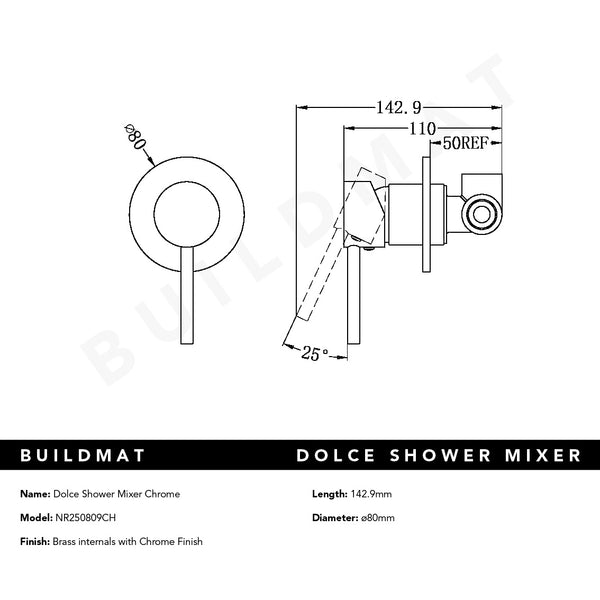 Nero Dolce Shower Mixer Chrome