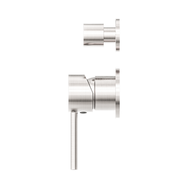 Nero Dolce Shower Mixer with Divertor Separate Back Plate Brushed Nickel