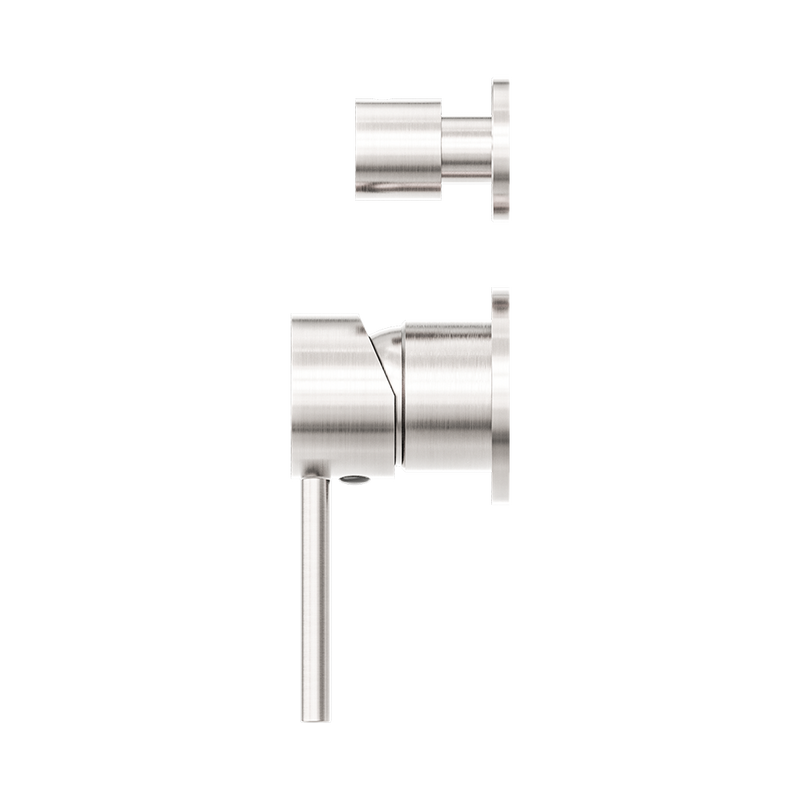 Dolce Shower Mixer with Divertor Separate Back Plate Brushed Nickel