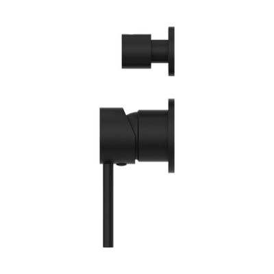 Dolce Shower Mixer with Divertor Separate Back Plate Matte Black