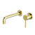 Nero Dolce Wall Basin/Bath Mixer Separate Back Plate Brushed Gold
