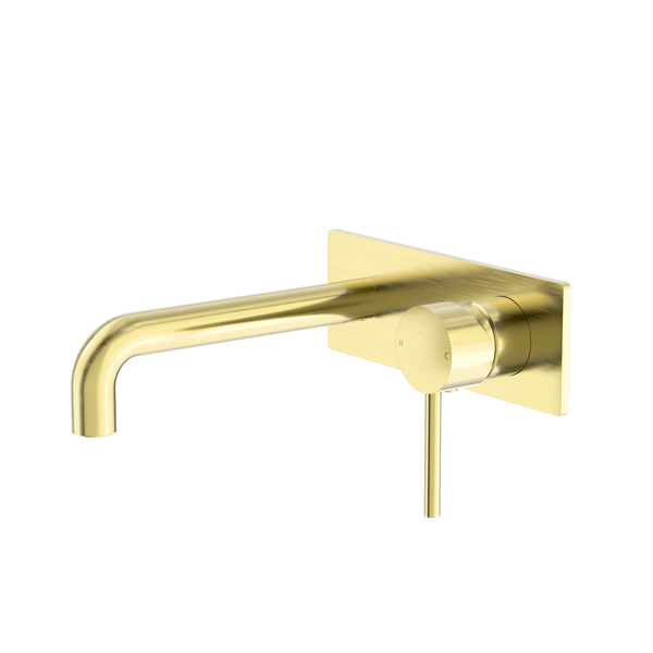 Nero Dolce Wall Basin/Bath Mixer Brushed Gold