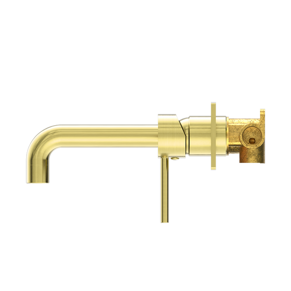 Nero Dolce Wall Basin/Bath Mixer Brushed Gold