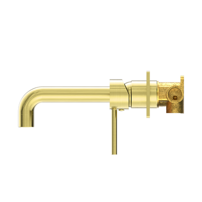 Dolce Wall Basin/Bath Mixer Brushed Gold
