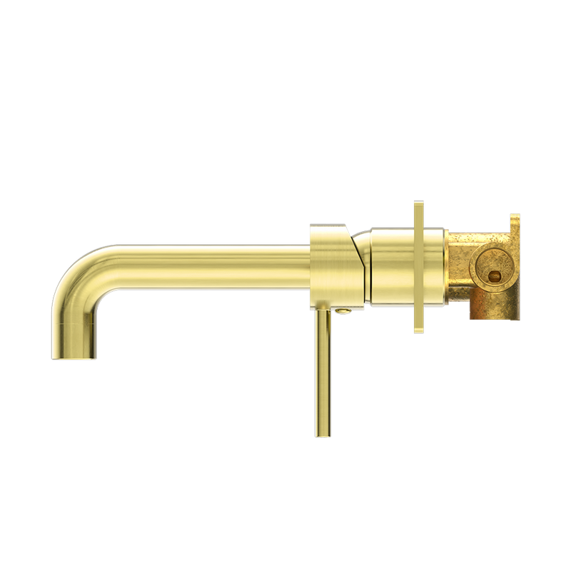 Dolce Wall Basin/Bath Mixer Brushed Gold