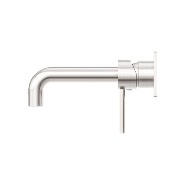 Nero Dolce Wall Basin/Bath Mixer Brushed Nickel