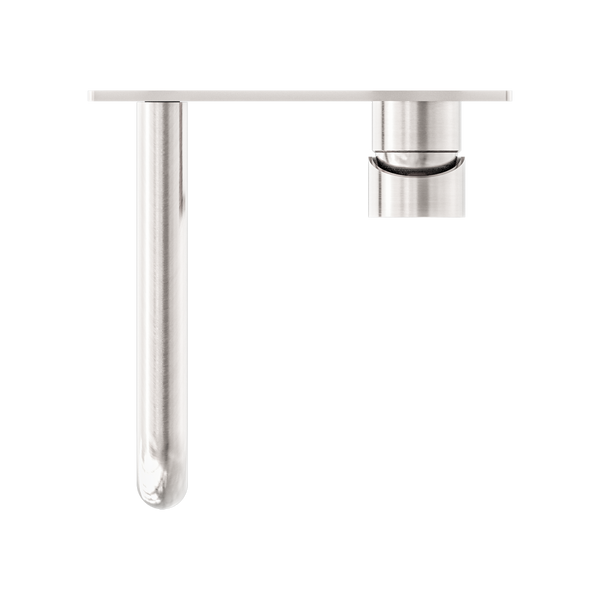 Nero Dolce Wall Basin/Bath Mixer Brushed Nickel