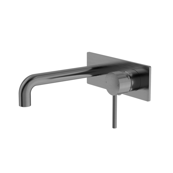 Nero Dolce Wall Basin/Bath Mixer Brushed Gunmetal