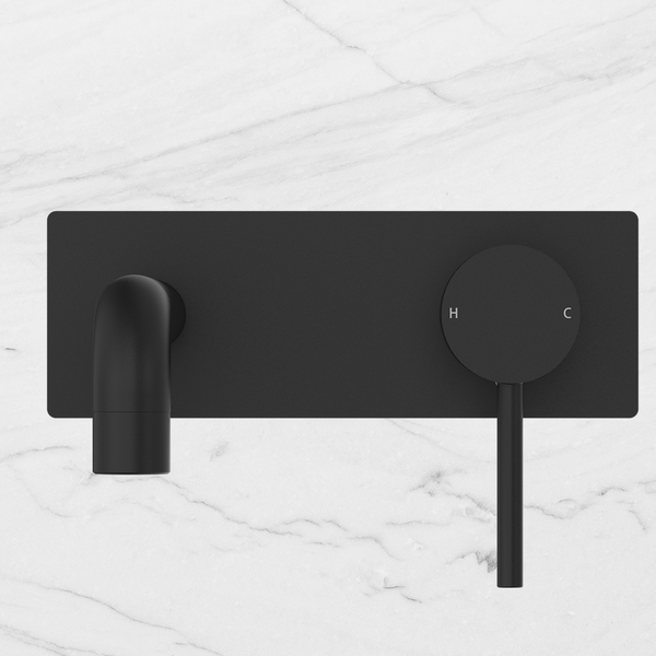 Nero Dolce Wall Basin/Bath Mixer Matte Black