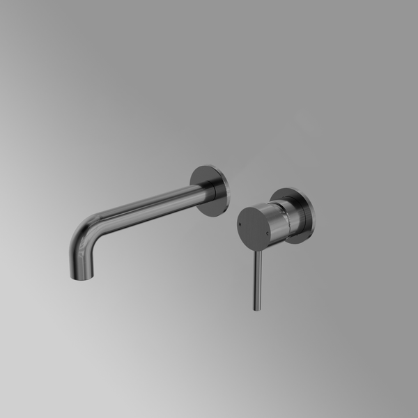 Nero Dolce Wall Basin/Bath Mixer Separate Back Plate Gunmetal