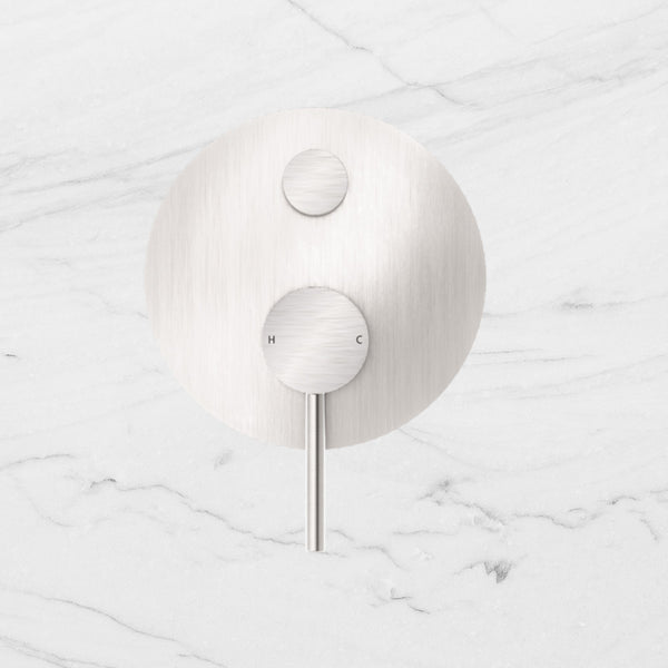 Nero Dolce Shower Mixer with Divertor Brushed Nickel