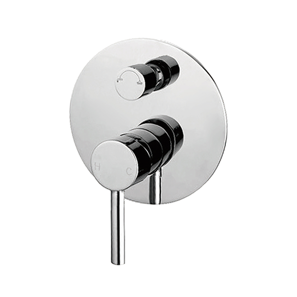 Nero Dolce Shower Mixer with Divertor Chrome