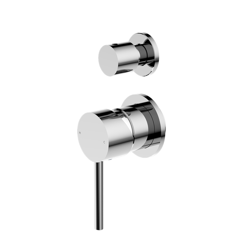Dolce Shower Mixer with Divertor Separate Back Plate Chrome